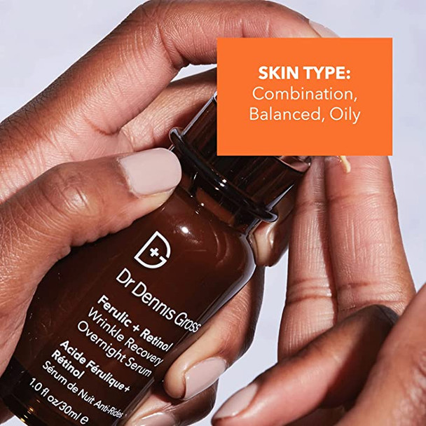 Dr. Dennis Gross Ferulic + Retinol Wrinkle Recovery Overnight Serum 1.0 fl oz