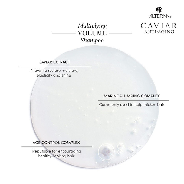Alterna Caviar Anti-Aging Multiplying Volume Shampoo | For Fine, Thin Hair | Create Instant Volume and Thickness | Sulfate Free