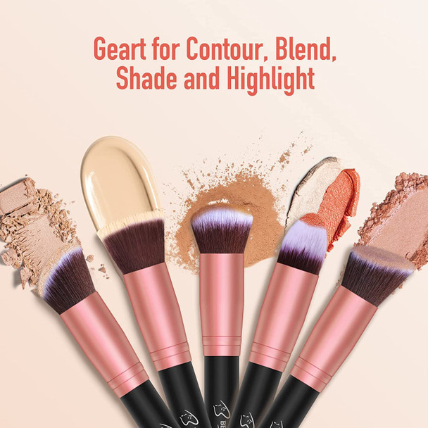 BESTOPE Makeup Brushes kit 16 PCs (Rose Golden)