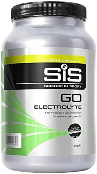 SiS Go Electrolyte, High carbohydrate energy drink powder, with added Electrolytes for Hydration, (Lemon & Lime Flavour) 40 Servings