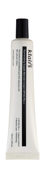 Klairs Illuminating Supple Blemish Cream | No grey cast or dry patches, Redness and pores coverage, Anti-irritation Formula, SPF40 PA+++