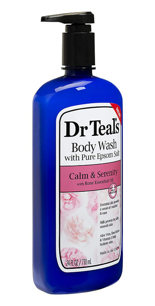 Dr Teal's Body Wash 4-Pack (96 Fl Oz Toal) Rose & Milk