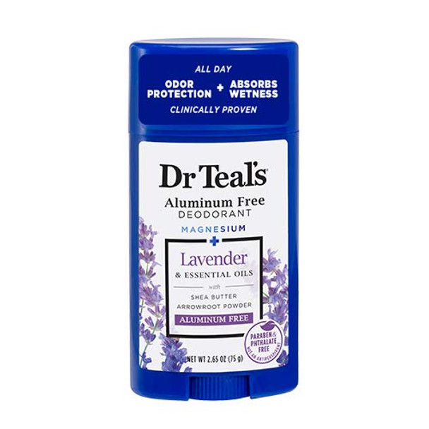 Dr Teal's Aluminum Free Deodorant - Lavender - Paraben & Phthalate Free - 2.65 oz
