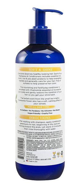 Dr Teal's, Soft Shine Essential Oil Conditioner Sulfate Free 0501212P, chamomile, 16 Fl Oz