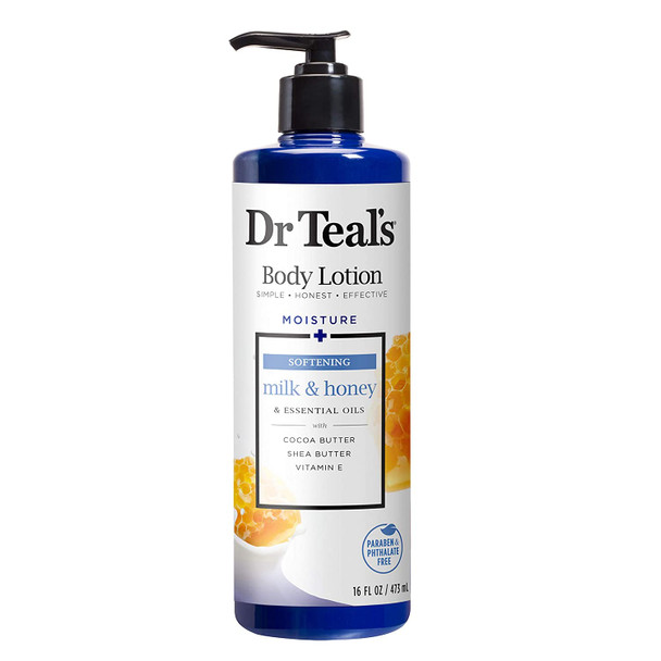 Dr Teal's Body Lotion - Softening Milk & Honey - 16 oz