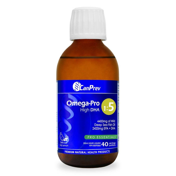 CanPrev Omega-Pro High DHA 1:5 Fish Oil 200ml
