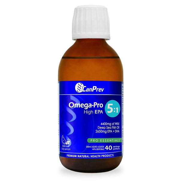 CanPrev Omega-Pro High EPA 5:1 Fish Oil 200ml
