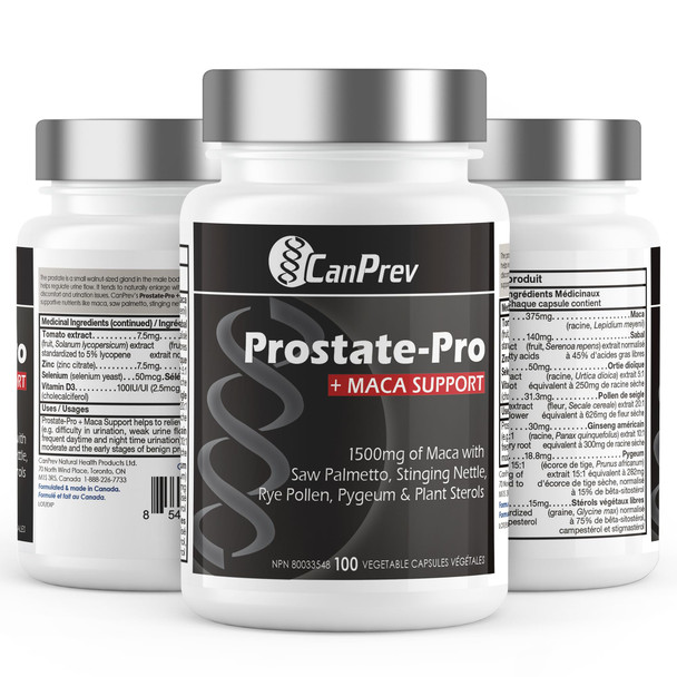 CanPrev ProstatePro  Maca Support - 100 Veg Capsules