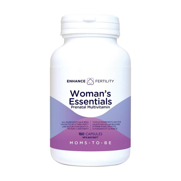 Enhance Fertility Women's Essentials Prenatal Multivitamin - 180 Capsules