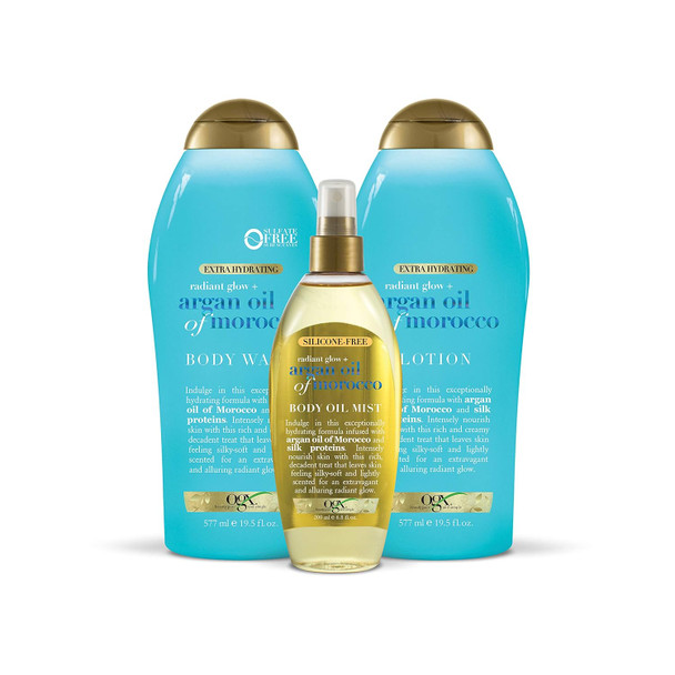 Ogx Radiant Glow Argan Oil Of Morocco Body Wash 19.5 Oz