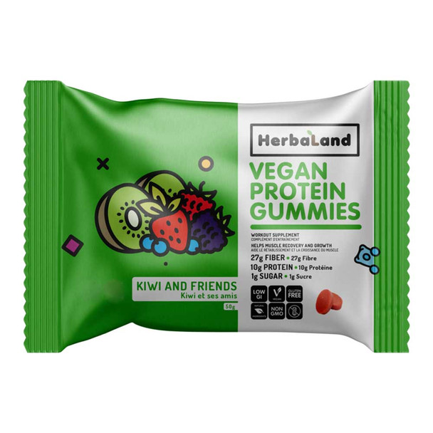 Herbaland Kiwi & Friends Vegan Protein Gummies - 50g