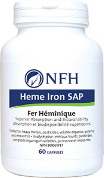 NFH Heme Iron SAP, 60 Capsules