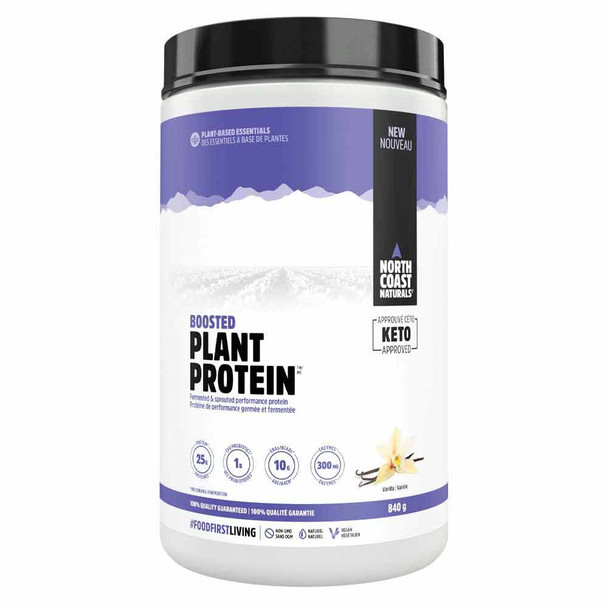 North Coast Naturals Vanilla Boosted Plant Protein - 840g