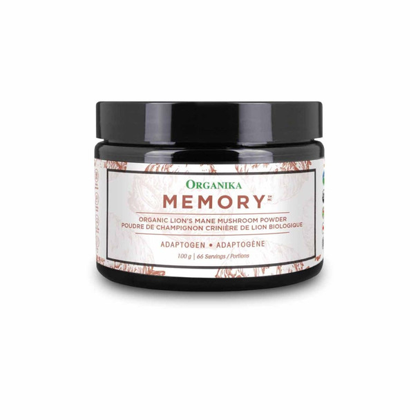 Organika Memory Organic Lion's Mane Mushroom Powder - 100g Organika Memory Organic Lion's Mane Mushroom Powder - 100g