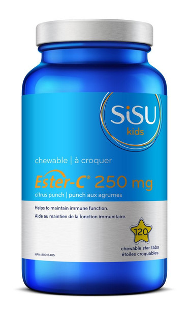 Sisu Citrus Punch Kids Ester-C 250mg - 120 Chewable Tablets