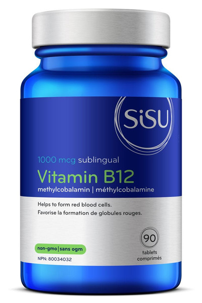 Sisu B12 1000mcg Vitamin Supplement - 90 Tablets