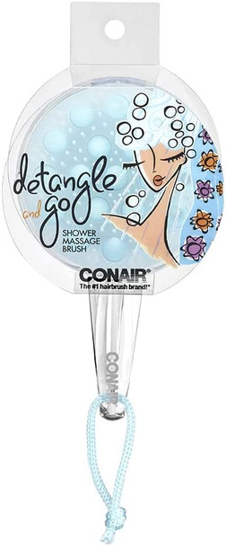 Conair Detangle & Go Shower Massage Brush, 1 count