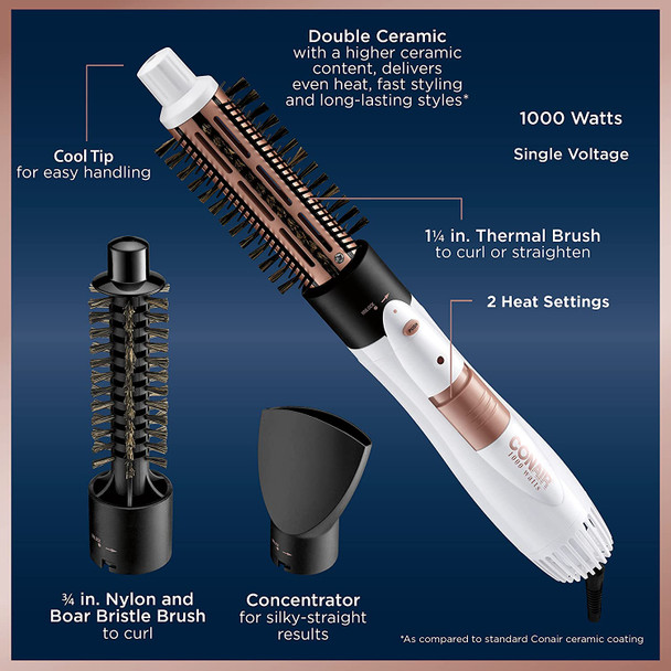 Conair BC171NCS Hot air Brush Black 1000W Hair Styler