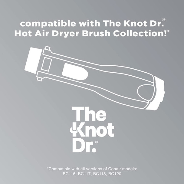 INFINITIPRO BY CONAIR The Knot Dr. Cushioned Paddle Brush, Smooth and Shine All Hair Types, Compatible with INFINITIPRO BY CONAIR The Knot Dr. Dryer Brushes