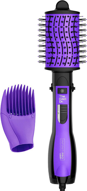 INFINITURE BY CONAIR Detangling Hot Air Brush, Wet / Dry Styler, Hair Dryer and Volumizer Hot Air Brush, Hot Air Brush with The Knot Dr. Flexalite Bristles for Painless Detangling