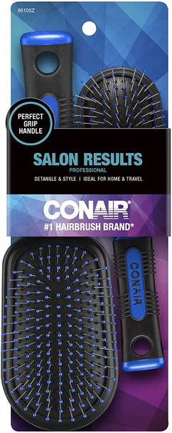 Conair Professional Full and Mid Size Wire Cushion Brush Set