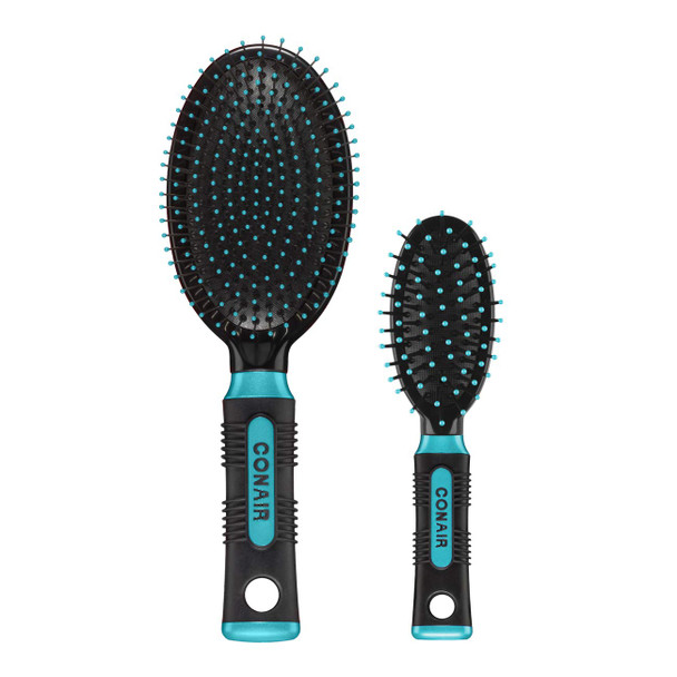 CONAIR - Professional Full and Mid Size Nylon Cushion Brush Set - 1 Brush