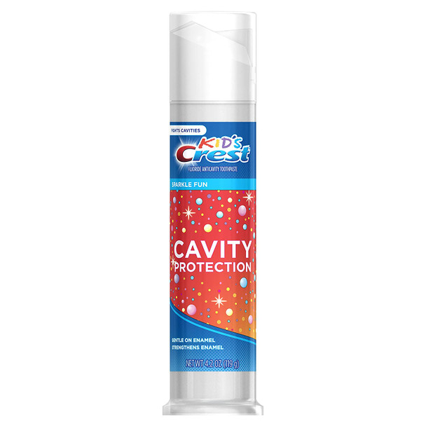 Crest Kid's Cavity Protection Toothpaste for Kids (children and toddlers 2+), Sparkle Fun Flavor, 4.2 ounces