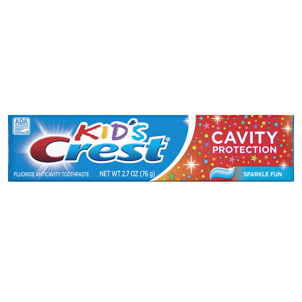 Crest Kid's Sparkle Fun Cavity Protection Toothpaste 2.7 Oz (Pack of 12)