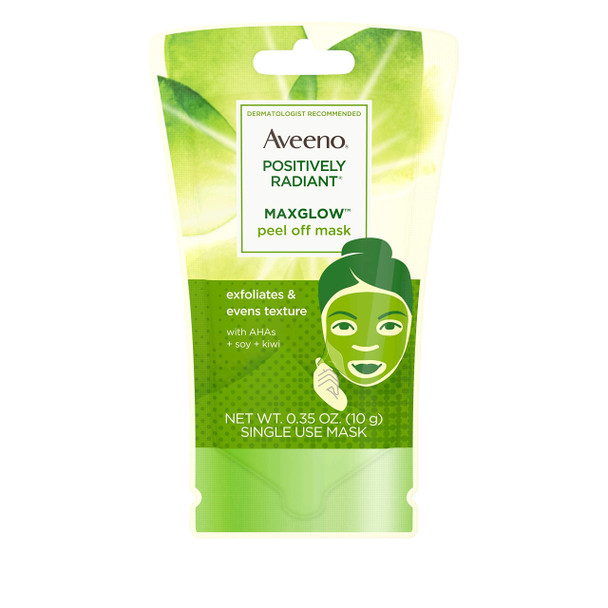 Aveeno Positively Radiant Maxglow Peel Off Exfoliating Face Mask0.35 Oz (Pack Of 1)