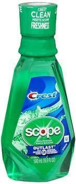 Scope Crest Outlast Mouthwash - 16.9 oz, Pack of 2