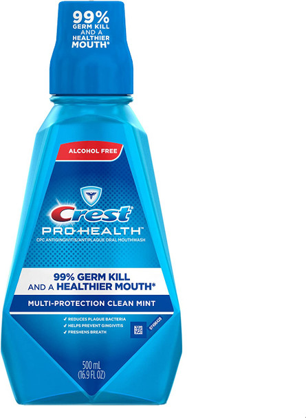 Crest Pro Health Rinse Clean Mint (Alcohol Free), 16.9 oz