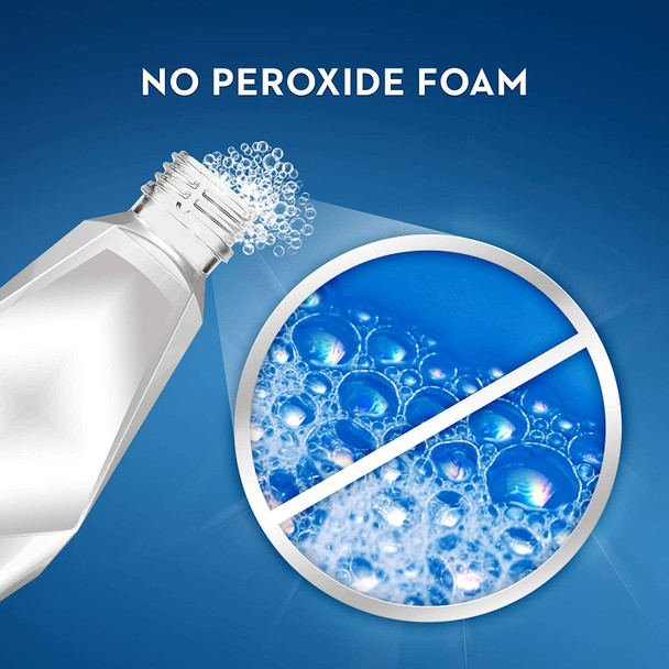 Crest 3D White Brilliance Alcohol  Whitening Mouthwash, Clean Mint, 1 L (33.8 fl oz)