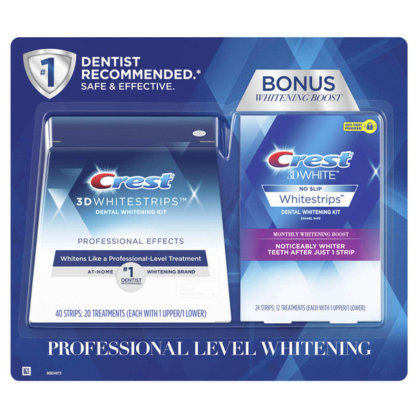 Crest 3D White Whitestrips Professional Effects + Crest 3D White Whitestrips 1 Hour Express (48 Count)