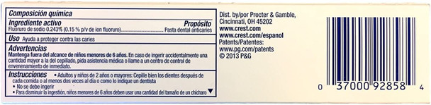 Crest Complete Multi-Benefit Whitening + Scope Minty Fresh Flavor Toothpaste 2.7 Oz, Pack of 3