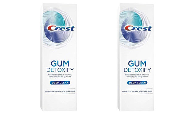 Crest Gum Detoxify Toothpaste, Deep Clean, 4.1 oz (116g) - Pack of 2 Crest Gum Detoxify Toothpaste, Deep Clean, 4.1 oz (116g) - Pack of 2