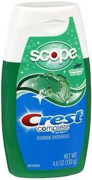 Crest Plus Scope Toothpaste Liquid Gel Minty Fresh - 4.6 oz, Pack of 5