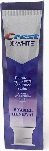 Crest 3D White Enamel Renewal Teeth Whitening Toothpaste with Fluoride, 3.8 oz (Pack of 3)