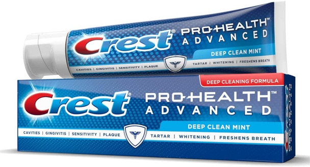 Crest Pro-Health Advanced Toothpaste, Deep Clean Mint 5.1 oz (Pack of 2)