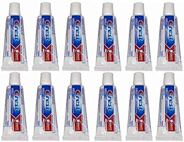 Crest Travel Size Regular Toothpaste - .85 Oz (Pack of 12)