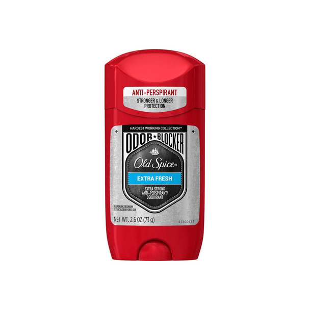 Old Spice Hardest Working Collection Odor Blocker Anti-Perspirant & Deodorant, Extra Fresh 2.60 oz