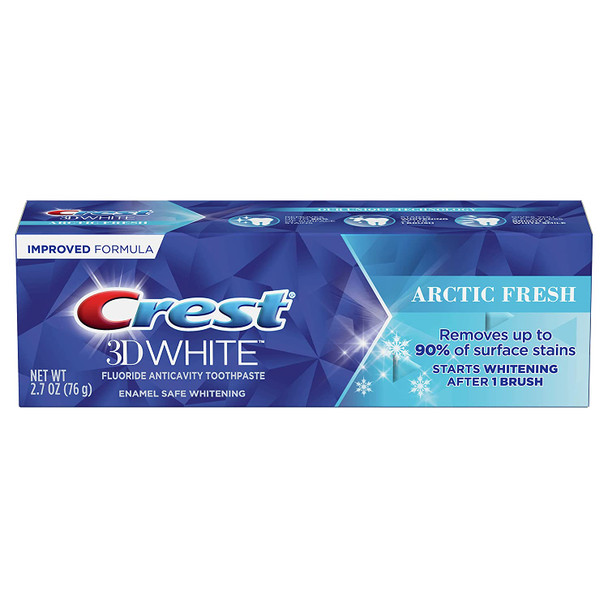 Crest 3D White Arctic Fresh Teeth Whitening Toothpaste, 2.7 oz