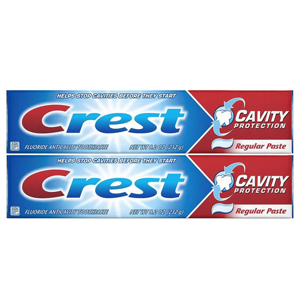 Crest Cavity Protection Regular Toothpaste 8.2 oz (232g) - Pack of 2