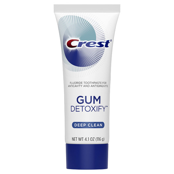 Crest Gum Detoxify Toothpaste, Deep Clean, 4.1 Ounce (Pack of 12)