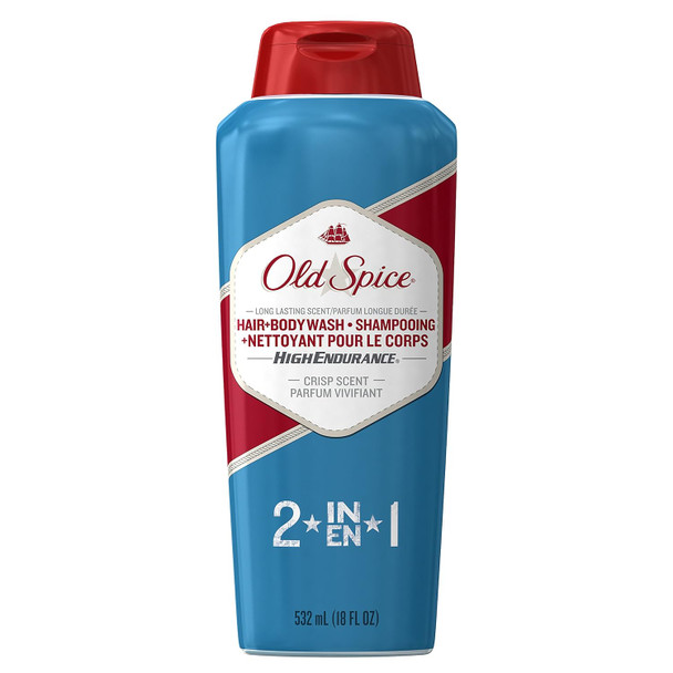 Old Spice High Endurance Conditioning Hair & Body Wash 18 Oz