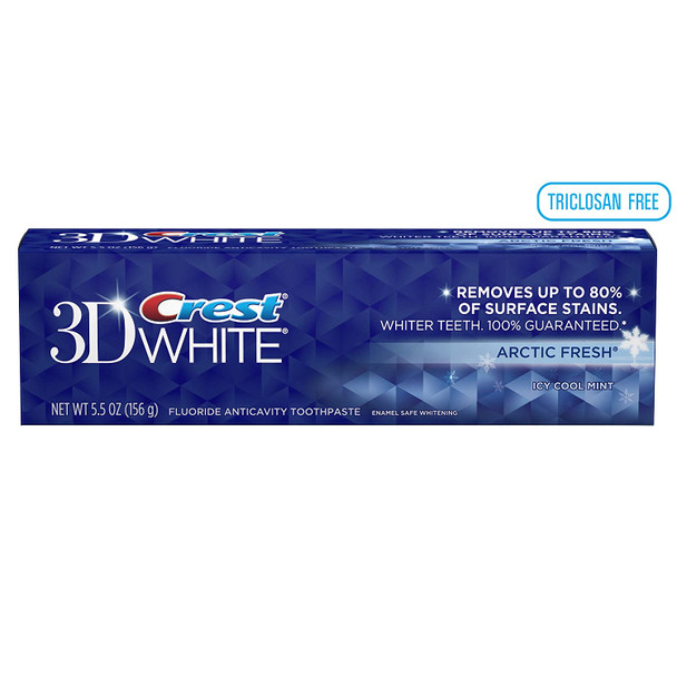 Crest 3D White Arctic Fresh Icy Cool Mint Flavor Whitening Toothpaste 5.5 Oz