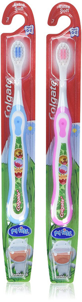 Colgate Kids My First Toothbrush, Soft, Ages 0-2 (colors vary) 1 ea (Pack of 6)