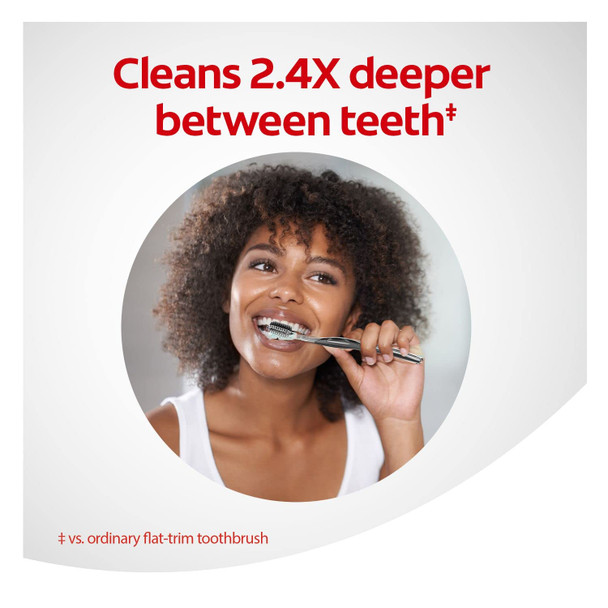 Colgate Gum Health Extra Soft Toothbrushes With Floss-Tip Bristles, Charcoal - 2Count, 0.11 Lb