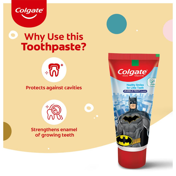 Colgate Kids Spiderman Blue Toothpaste - 80 g