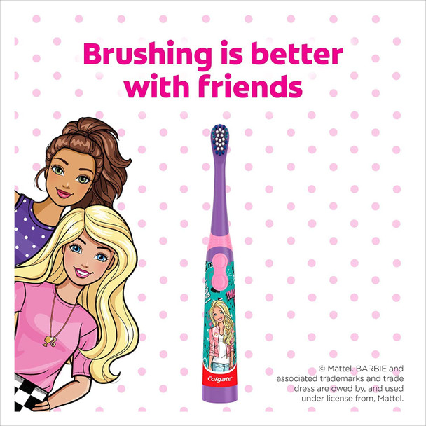 Colgate Barbie Kids Battery Powered Toothbrush