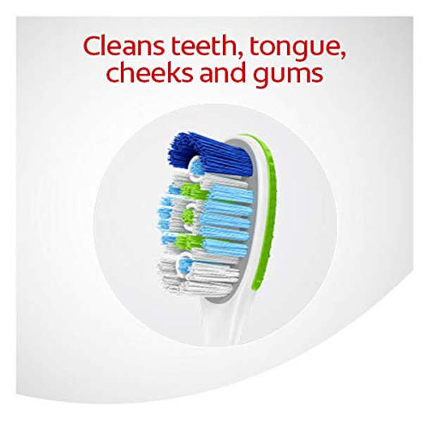 Colgate 30 Surround Manual Toothbrushes with Tongue and Cheek Cleaner, 6 Count